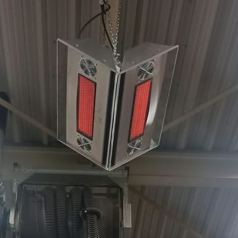 Infrarood heater - hallenverwarming